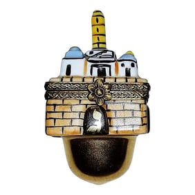 1950s Limoges Porcelain Dreidle Trinket Box