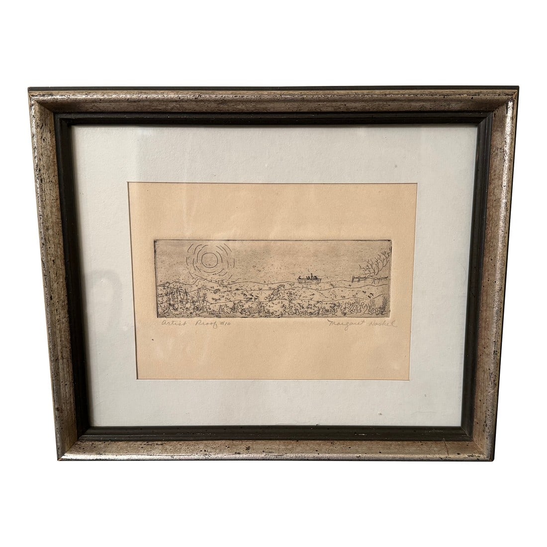 Framed Artist-Signed Abstract Landscape Etching – Artist's Proof (1 of 8)