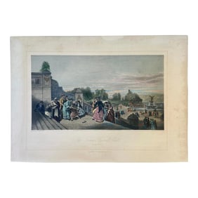 1872 Bethesda Terrace at Central Park, Unframed