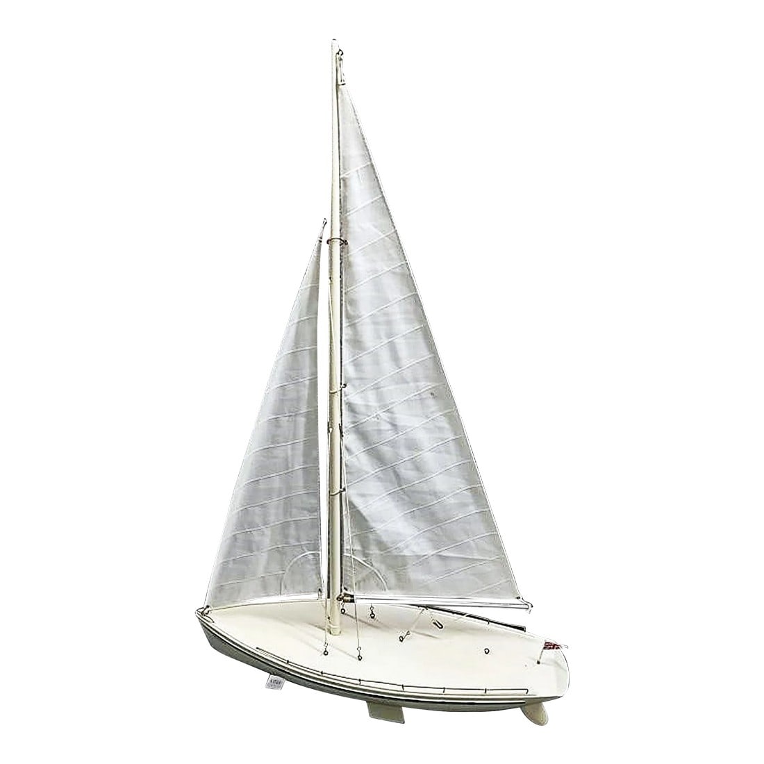 1970s Model Wood Sailboat (1 of 4)