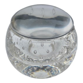American Art Deco Crystal Lidded Bowl Circa 30s