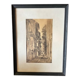 Malcolm Newman's New Orleans Framed Ink Print
