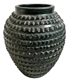 Antique Java Spruce Green Ceramic Vase