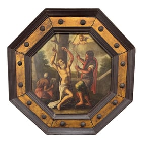 Oil on Copper the Martyrdom of Saint Bartholomew
