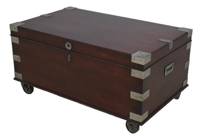 Baker Milling Road Campaign Style Coffee Table Trunk
