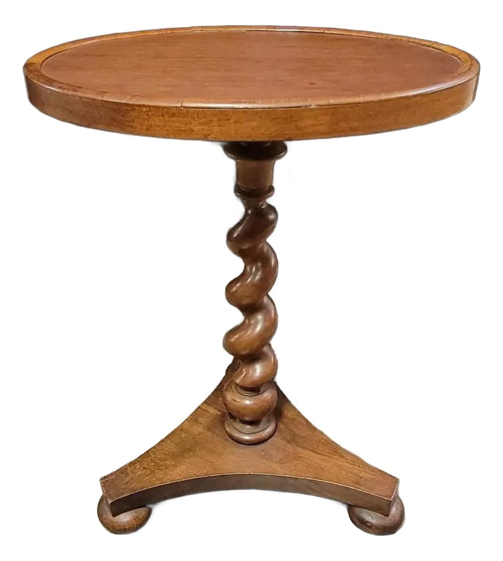 Antique English Barley Twist Drink Tea Table (1 of 6)