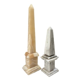 1970s Pair of Marble Carved Sculptures