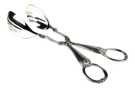 Gorham Heritage Silver Plate Tongs, Made in Italy