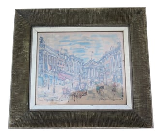 1950's Print of "The Rue Royale" Paris France