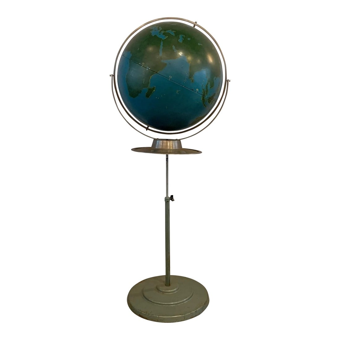 Mid 20th Century A.J. Nystrom Industrial Military Standing Chalk Globe (1 of 11)