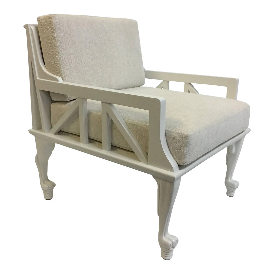 John Hutton "Thebes" Chair Designed for Randolph & Hein: Designer John Hutton was a San Francisco designer, Who virtually created a genre of modern furniture. He came into his own after he became the influential design director at Donghia, a position he hel