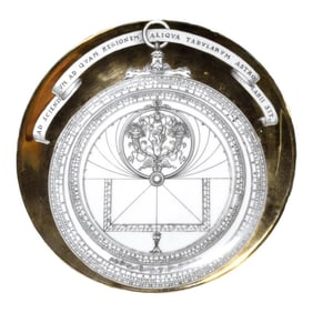Vintage Piero Fornasetti Astrolabe Porcelain Large Plate #11