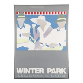 Vintage Winter Park Art Festival Poster, Framed