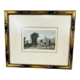 18th or 19th Century Engraving of Steele Cottage Hawthorn Hill