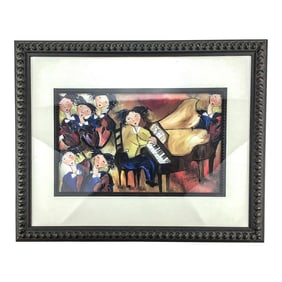 Grand Piano Abstract Framed Print Circa 1980