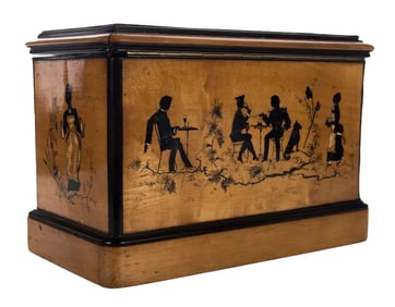 19th C. Antique English Wooden Box