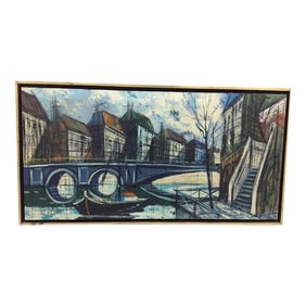 Pat Davis Modernist Landscape Painting