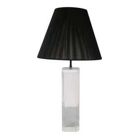 Two Tone Hollywood Regency Style Lucite Table Lamp C. 1970/1980's