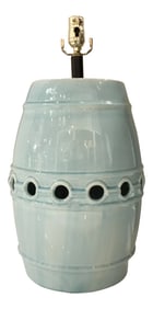 Large Modern Light Blue Glaze Porcelain Table Lamp