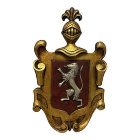 Early 20th Century Wood Crest