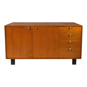 Mid-Century Modern Credenza / Cabinet in Oak by George Nelson for Herman Miller, Usa, C. 1950's