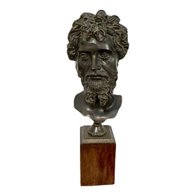 Grand Tour Roamn Style Bronze Bust of a Man
