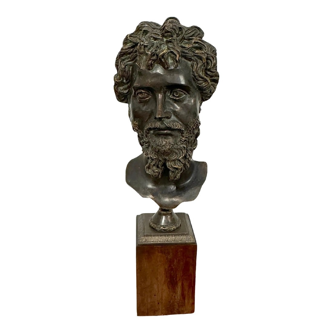 Grand Tour Roamn Style Bronze Bust of a Man (1 of 12)