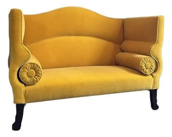 George Smith Mohair Velvet Ryan Sofa