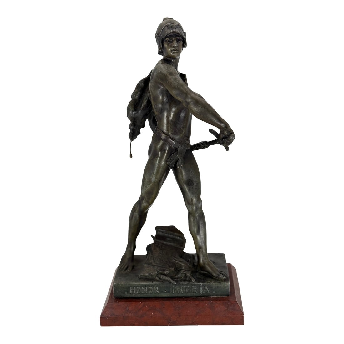 Mid 19th Century Émile Picault Bronze Sculpture – "Honor • Patria" (1 of 10)