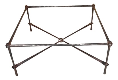 Alberto & Diego Giacometti Style Bronzed Forged Iron Modern Coffee Table Base