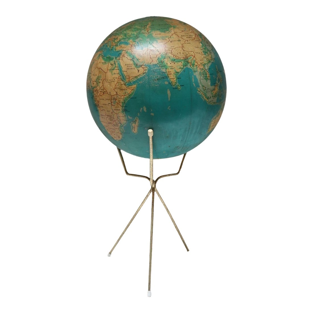 Vintage Cram's Physical Political Globe on Brass Tripod Base (1 of 12)