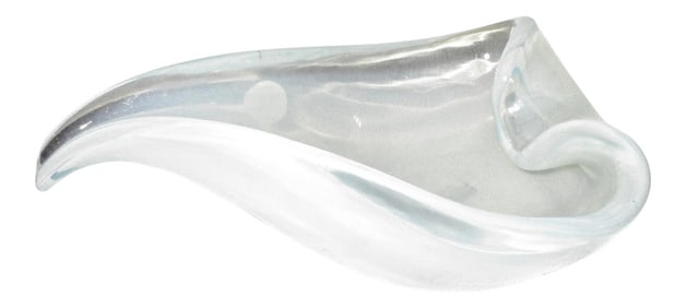 Vintage Opaline Murano Teardrop Bowl