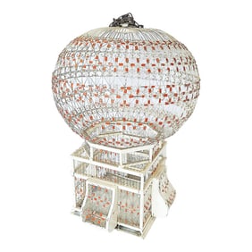 1960s Twisted Wire Bird Cage