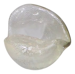 Murano Silver Foil Conch Shell