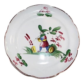 French Faience Plate