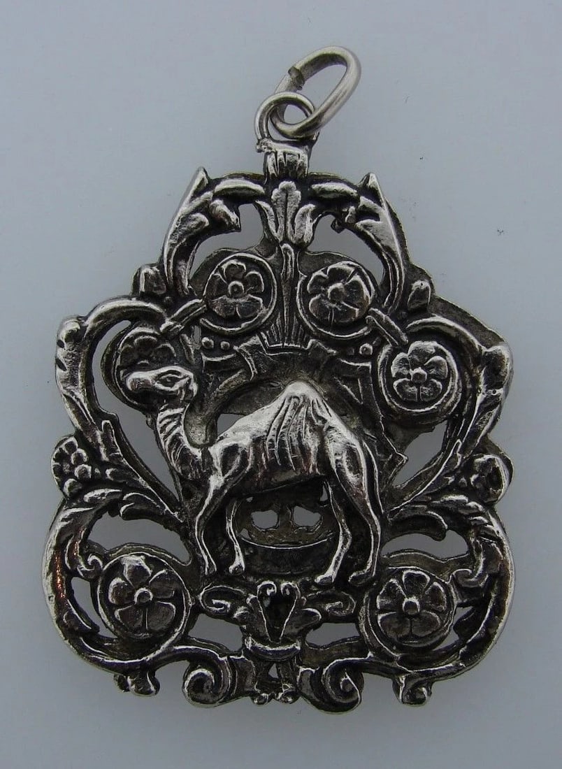 WOW Sterling Silver Hamsa Pendant: Title: WOW Sterling Silver Hamsa Pendant Description: Nadine Krakov Collection Fine Jewelry, Arts & Antiques Purveyors and Purchasers of Antique and Estate Pieces 191 South Beverly Drive