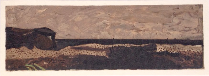 Braque lithograph La plage de Varengeville 1938: Title: Braque lithograph La plage de Varengeville 1938 Artist: Braque, Varengeville Description: rtist: Georges Braque County: France Title: La plage de Varengeville Medium: Lithograph signed in plate