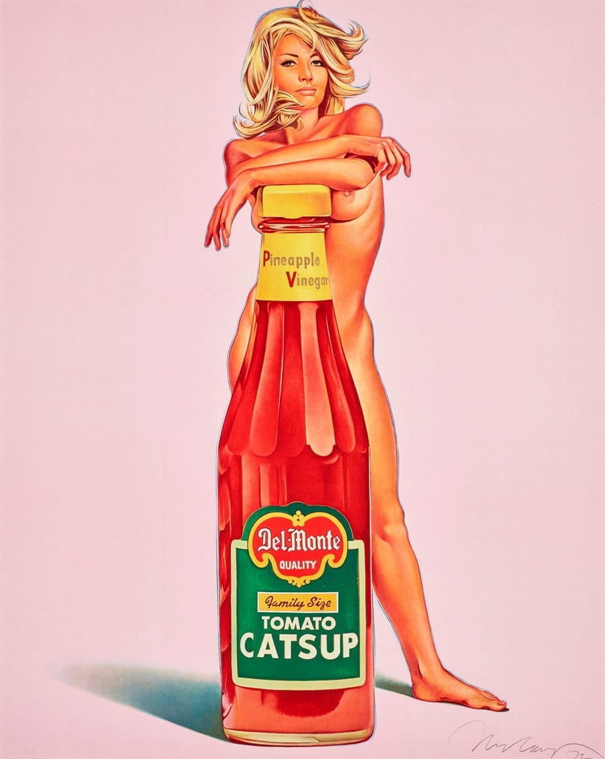 Mel Ramos Della Monte Print in Color: Title: Mel Ramos Della Monte Print in Color Description: Mel Ramos Della Monte Print in Color measuring at 30.5x25 inches Dimensions: 30.5x25" Reserve: $50.00 Shipping: Domestic: Flat-rate of $35.00 t