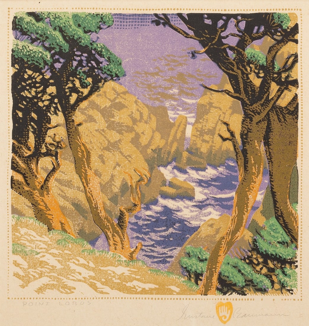 GUSTAVE BAUMANN POINT LOBOS PRINT (1 of 1)