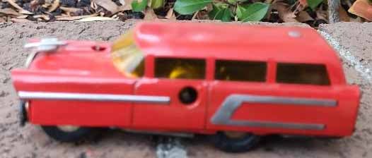 Schuco Varianto 3049 limo (Made in US Zone Germany), c9, the rare variation with hood emblem.: Title: Schuco Varianto 3049 limo (Made in US Zone Germany), c9, the rare variation with hood emblem. Description: Schuco Varianto 3049 limo (Made in US Zone Germany), c9, the rare variation with hood