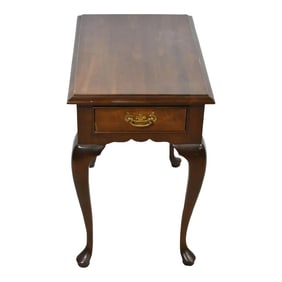 Stickley Mahogany Queen Anne Style End Table Williamsburg Style