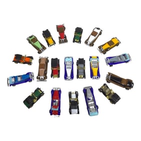 20 Piece Die-Cast Miniature Classic Car Set 1970's Never Used