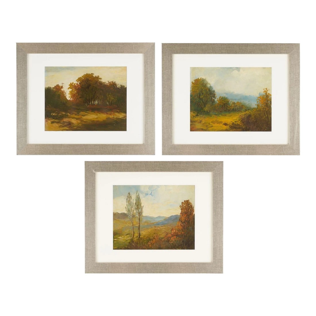 Set of Three Oil on Board Landscapes, 1900-25 (1 of 12)