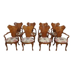Set of 8 Century Hoof Foot Continental Dining Chairs