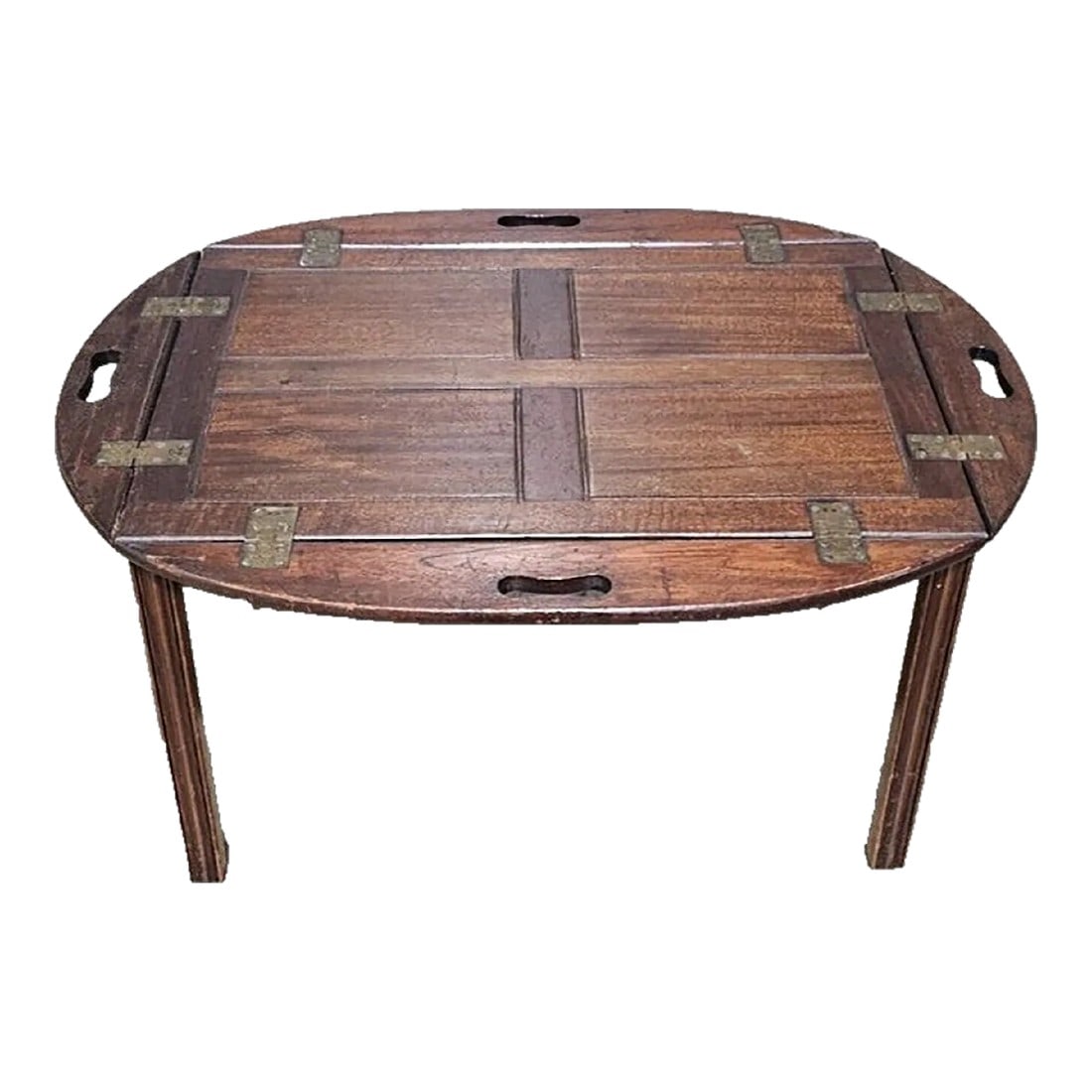 Antique Mahogany Butler Table Coffee Table (1 of 6)