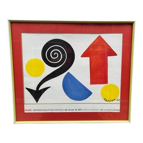 1974 Alexander Calder "Paintings / Sculpture / Graphics" Hokin Gallery Exhibition Poster