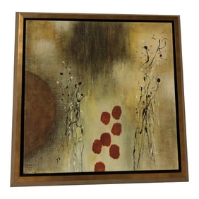 1990s Contemporary Giclee Type, Printed Style Abstract Painting Art Small "Autumn Moon Ii"