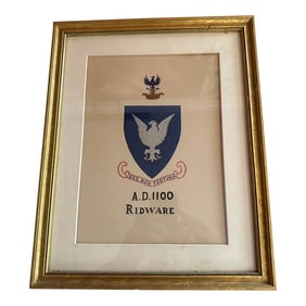 Medieval Aristocratic Family Crest Ridware 1100 England