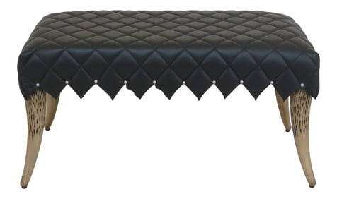 Modern Design Bench W. Faux Tusk Legs