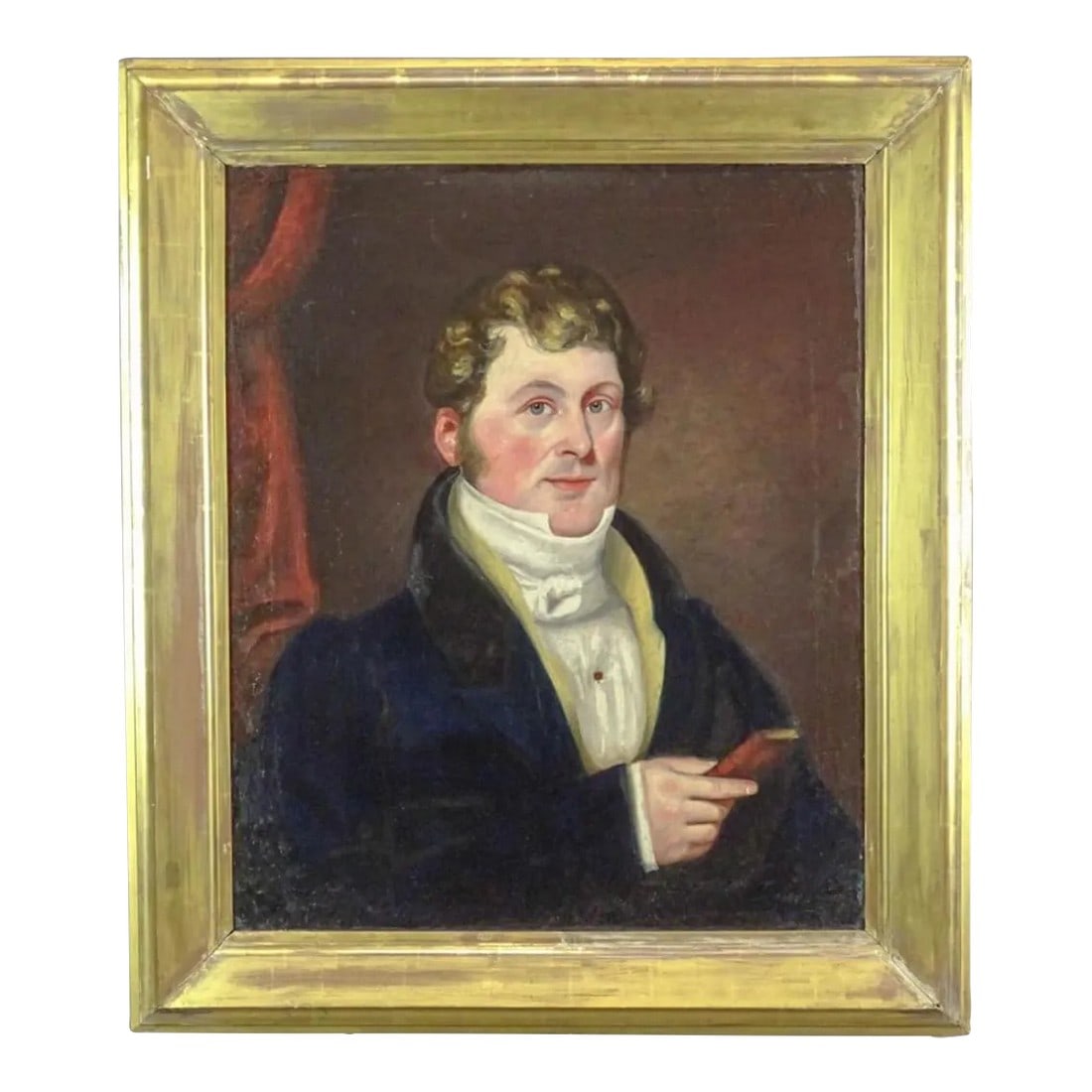Mather Brown 19th Century Portrait Oil Painting of a Gentleman (1 of 8)